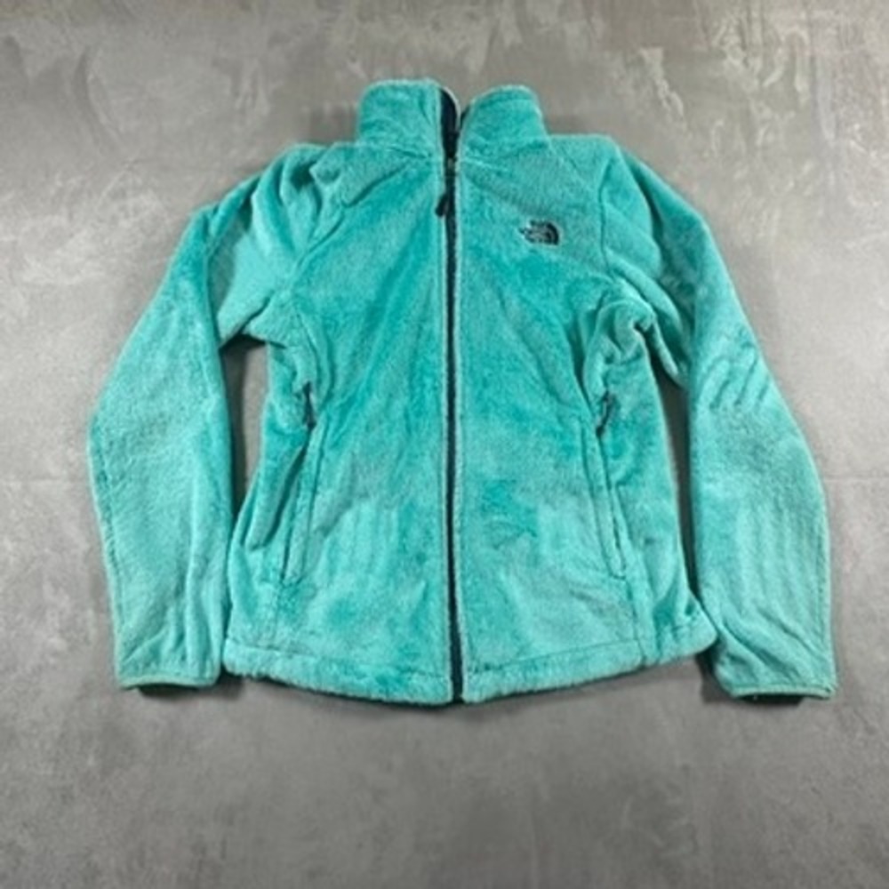 The North Face Denali Jacket Womens Full Zip High Pile Fleece Medium Turquoise